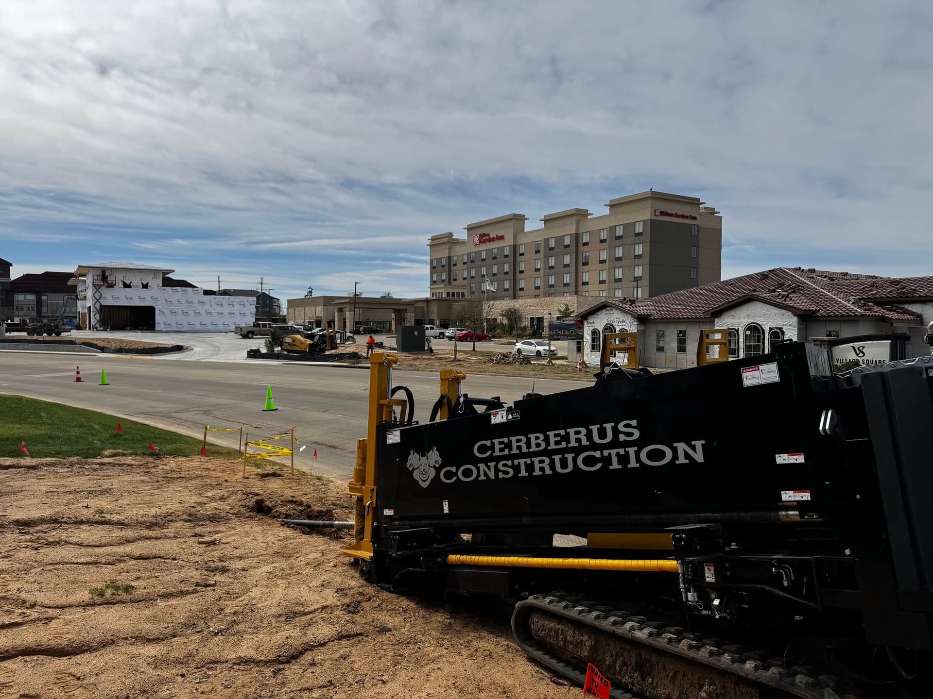 Horizontal Directional Drilling crew on active jobsite in East Texas